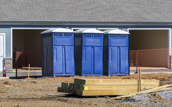 construction site porta potties offers weekly cleaning and maintenance services for all of our porta potties on construction sites